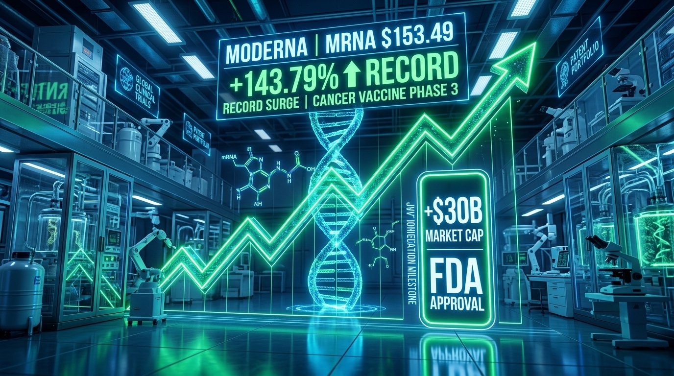 Moderna (MRNA) Soars More Than 140% in a Single Day on Cancer Vaccine Trial Success