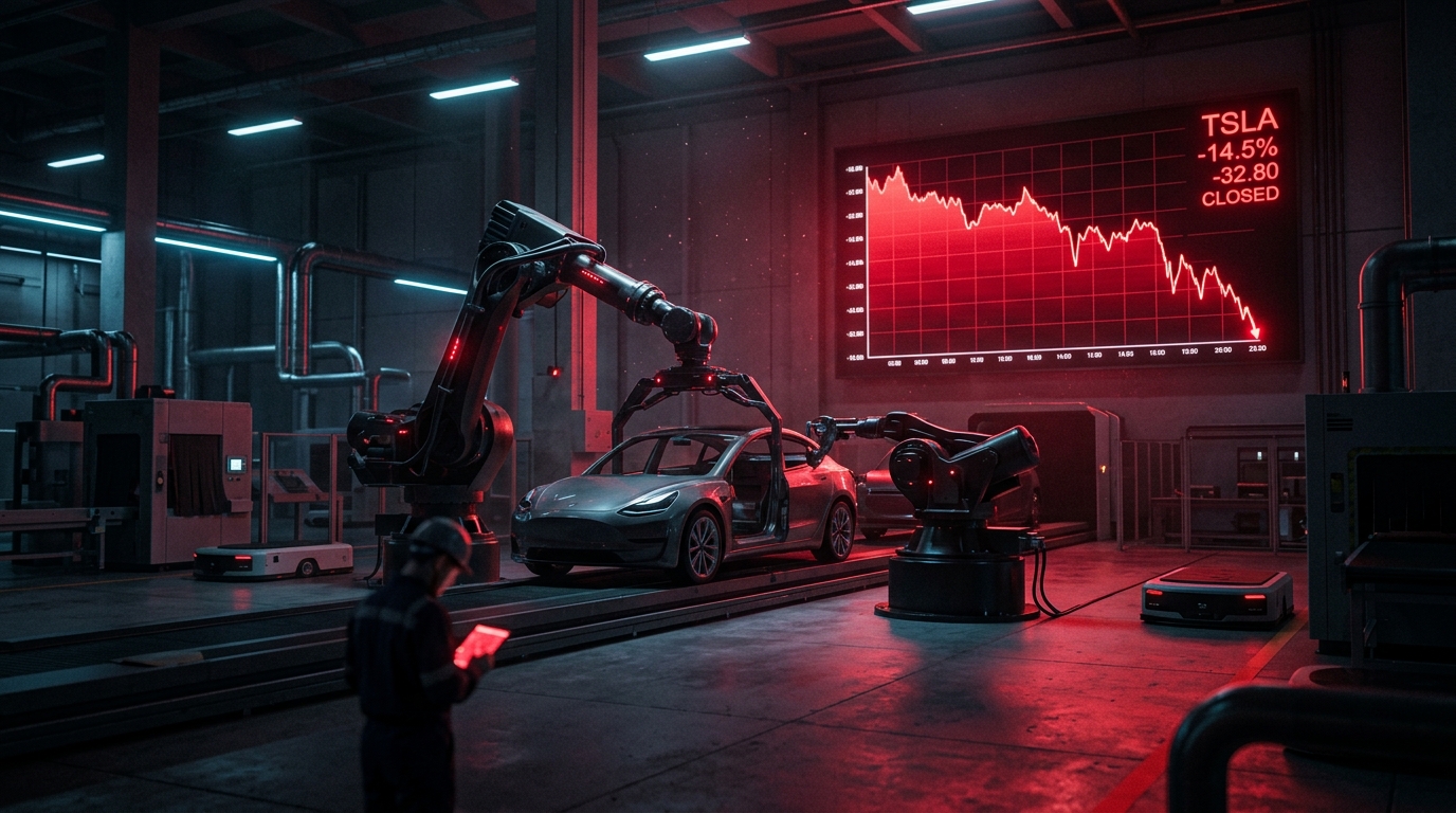 Tesla Stock Plunges 14.52%: Earnings Disappointment Analysis